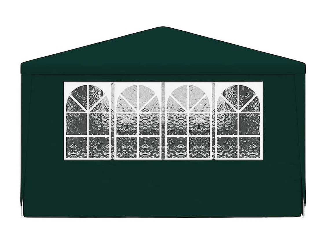 Carpa de recepción con paredes laterales 4x6 m Verde 90 g/m²