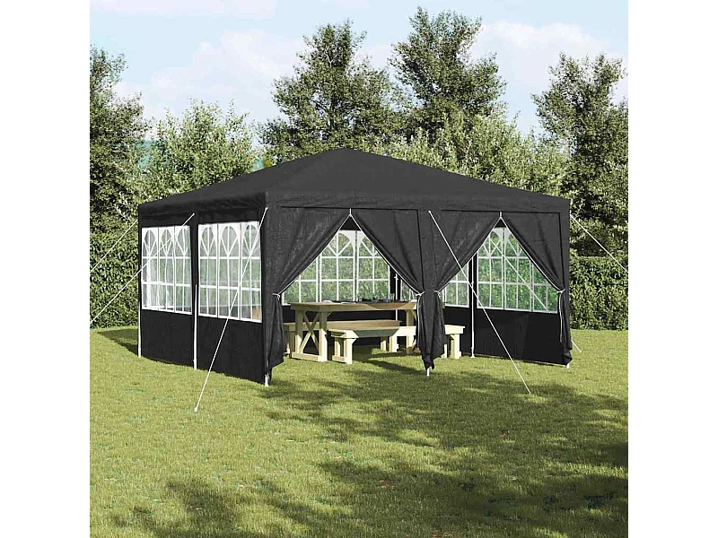 Carpa para fiestas Antracita y blanca 400 x 400 x 266 cm