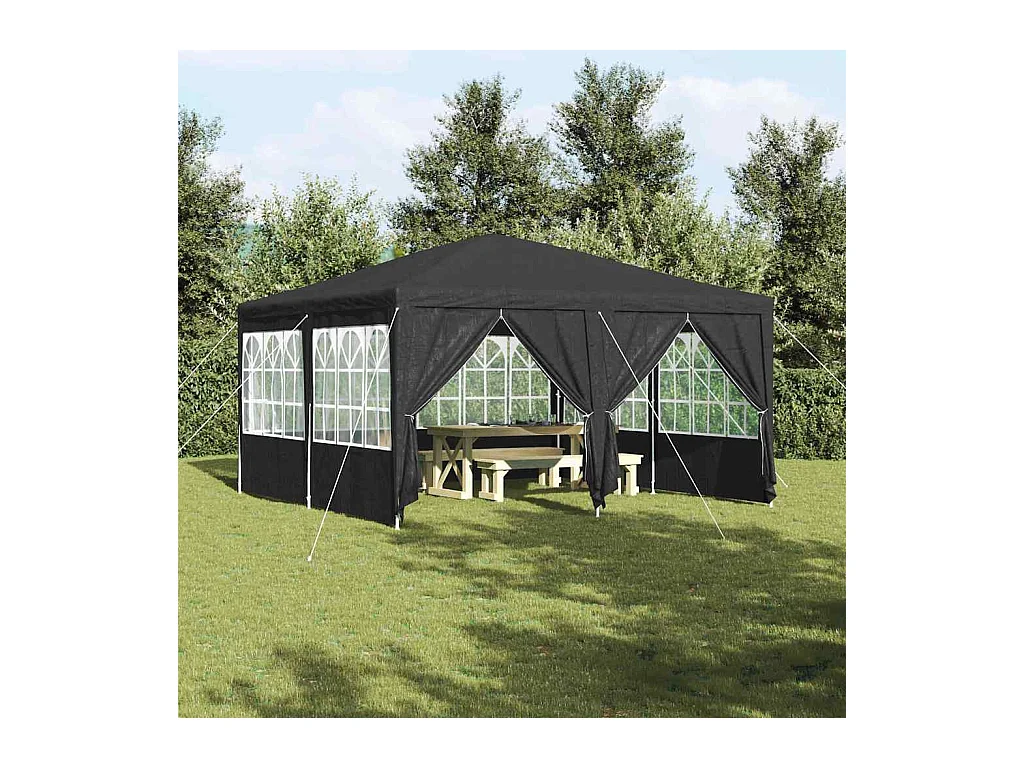 Carpa para fiestas Antracita y blanca 400 x 400 x 266 cm