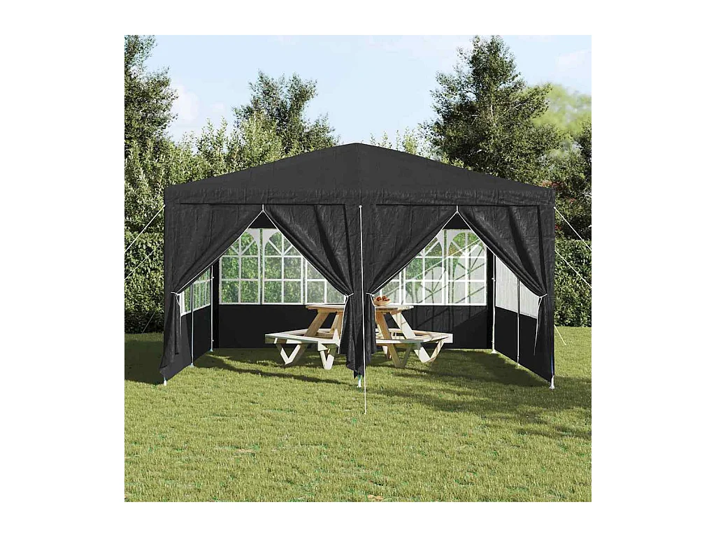 Carpa para fiestas Antracita y blanca 400 x 400 x 266 cm