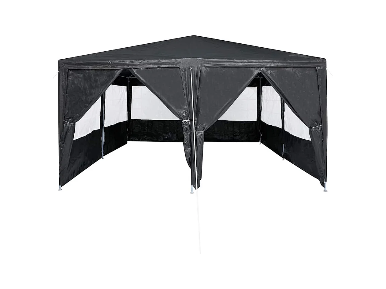 Carpa para fiestas Antracita y blanca 400 x 400 x 266 cm