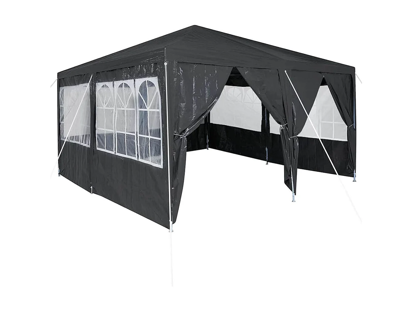 Tente de fête Anthracite et blanc 400 x 400 x 266 cm