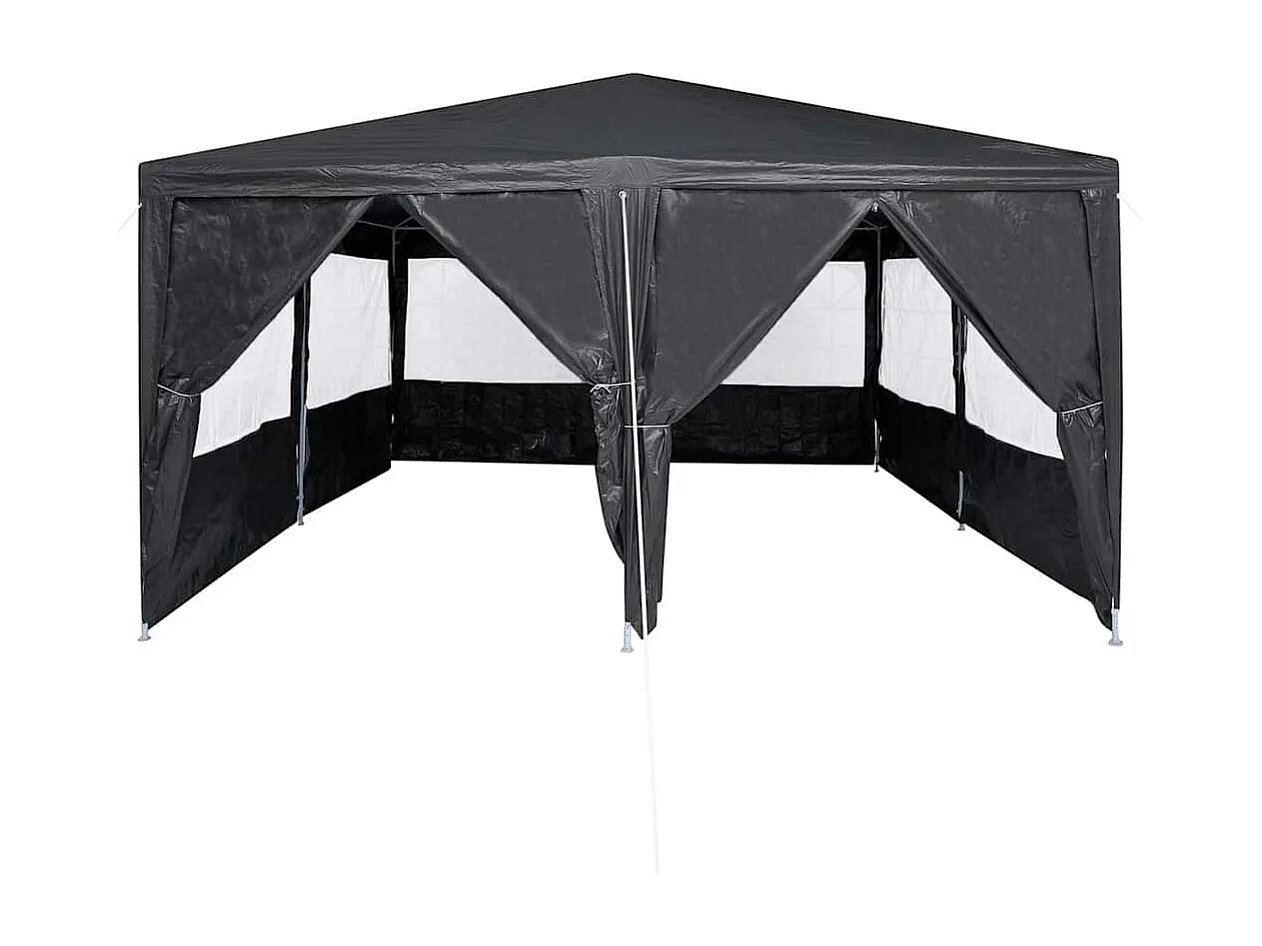 Tente de fête Anthracite et blanc 400 x 400 x 266 cm