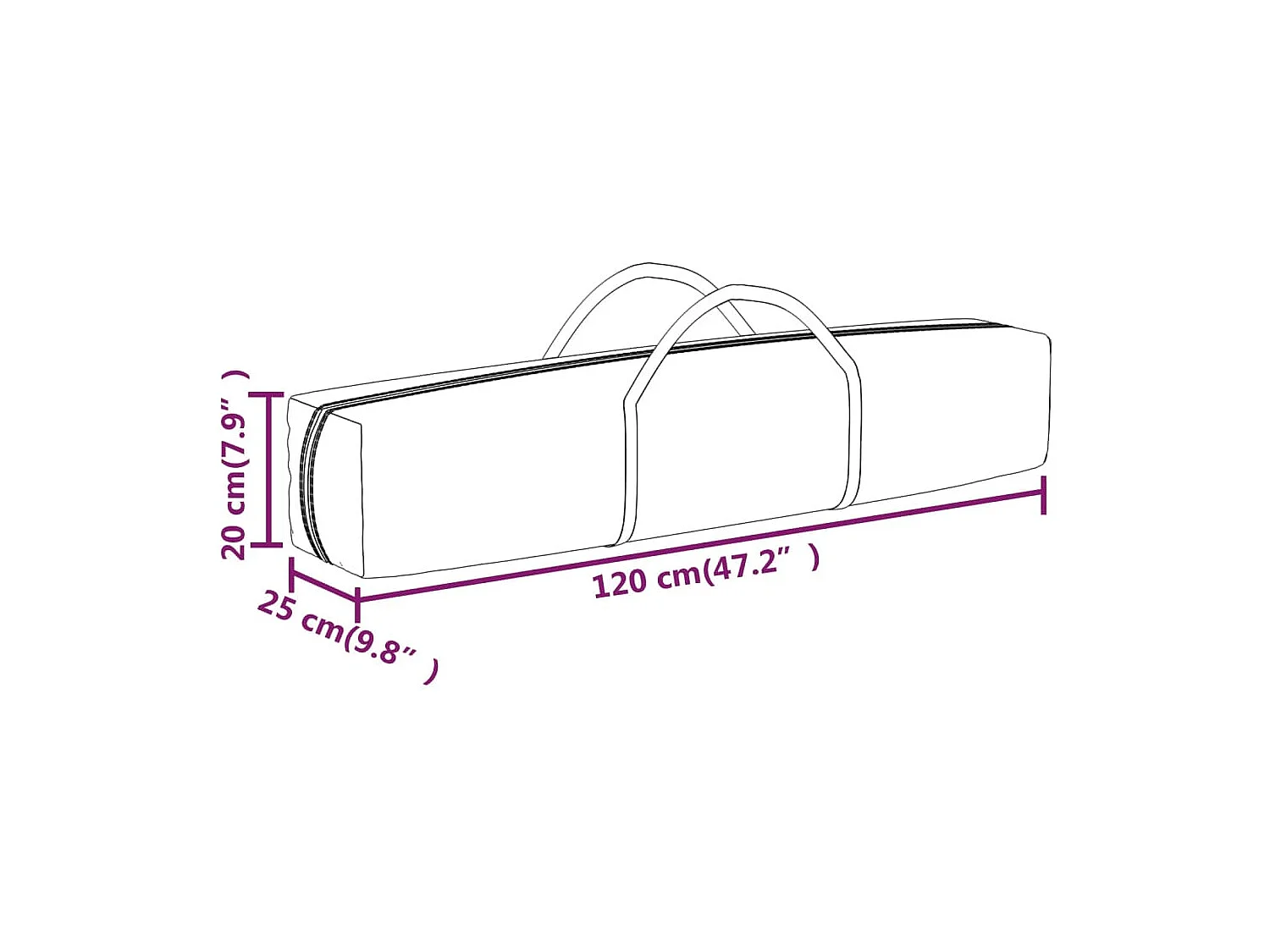 Carpa de recepción plegable azul de 2x2 m