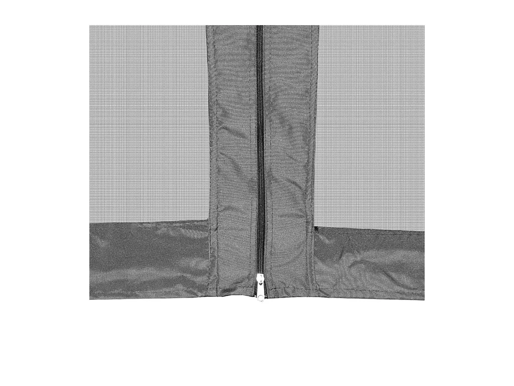 Tendone esagonale con 6 pareti laterali Grigio 3,6x3,1 m