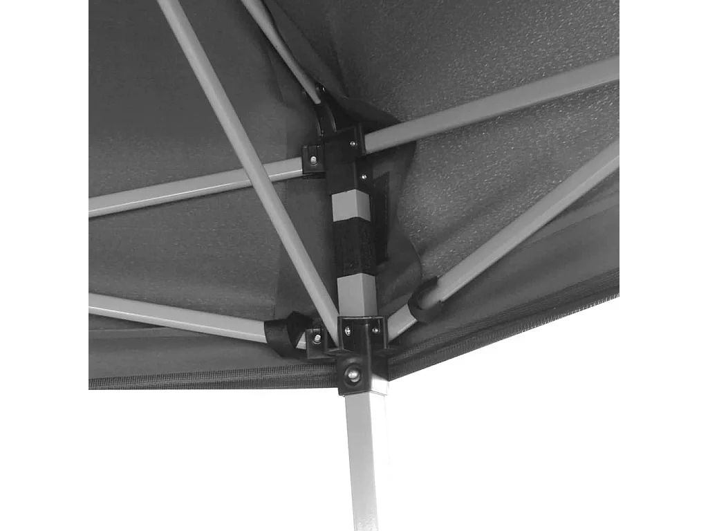 Carpa hexagonal con 6 paredes laterales Gris 3,6x3,1 m