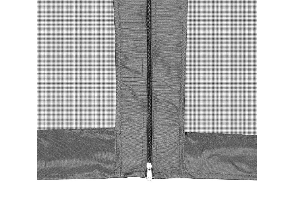 Carpa hexagonal con 6 paredes laterales Gris 3,6x3,1 m