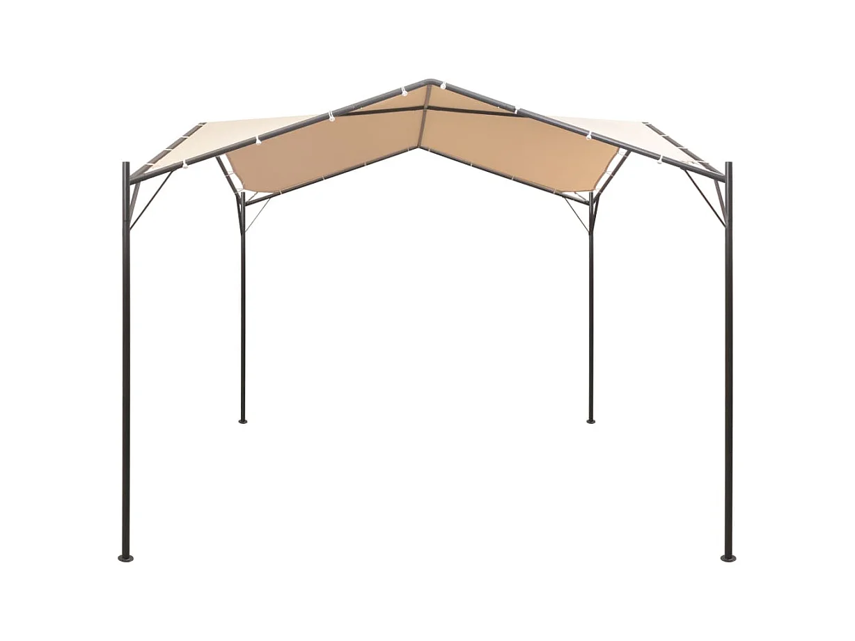 Carpa de acero beige de 4 x 4 m