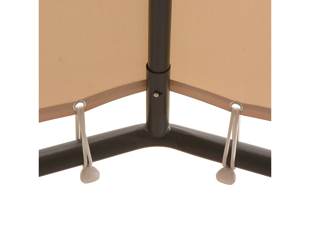 Carpa de acero beige de 4 x 4 m