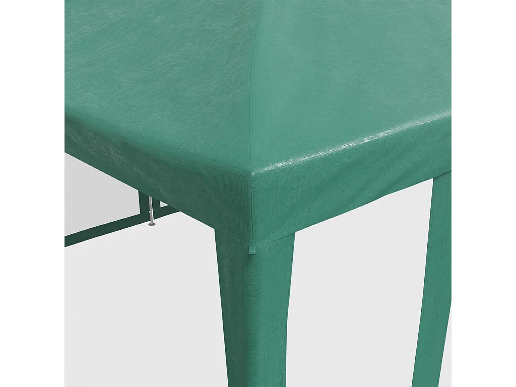 Tente de fête avec 10 parois latérales en maille vert 6x4m PEHD