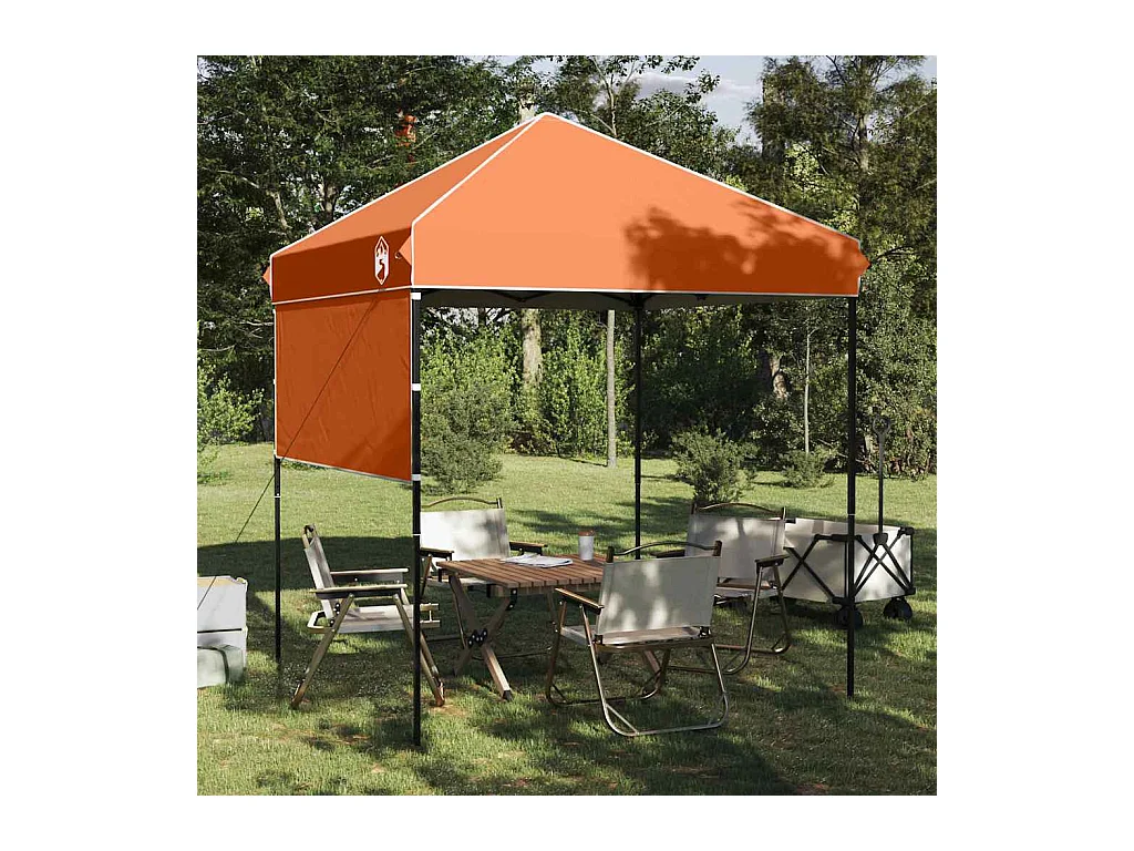 Tente à auvent pop-up Orange 200 x 200 cm tissu