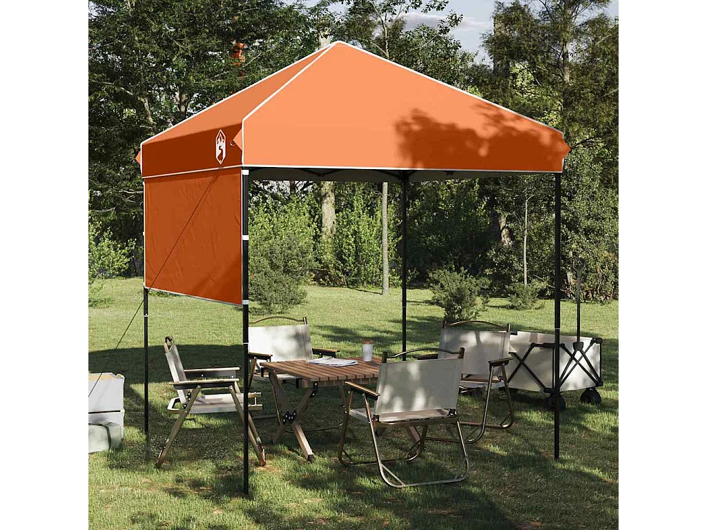 Tente à auvent pop-up Orange 200 x 200 cm tissu
