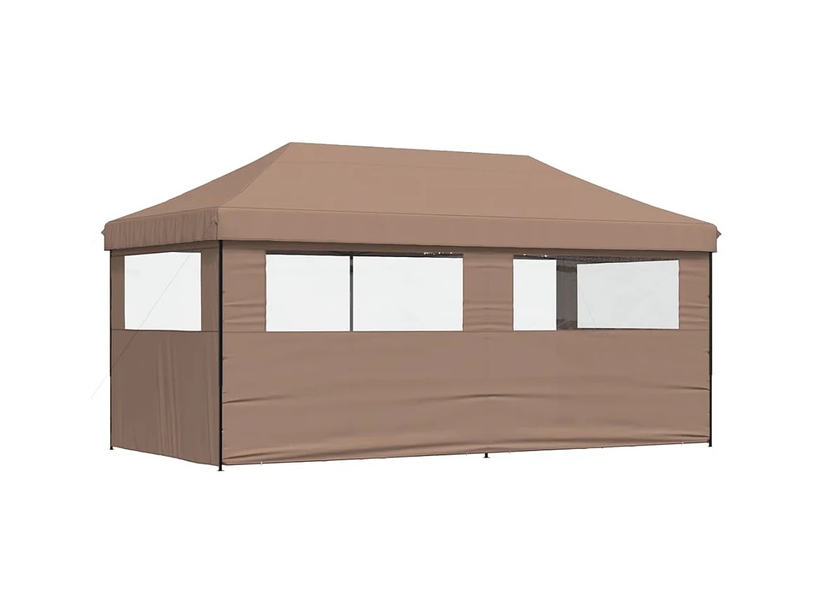 Carpa plegable para fiestas con 3 paredes laterales
