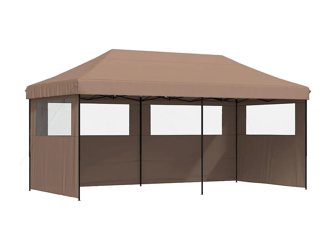 Carpa plegable para fiestas con 3 paredes laterales