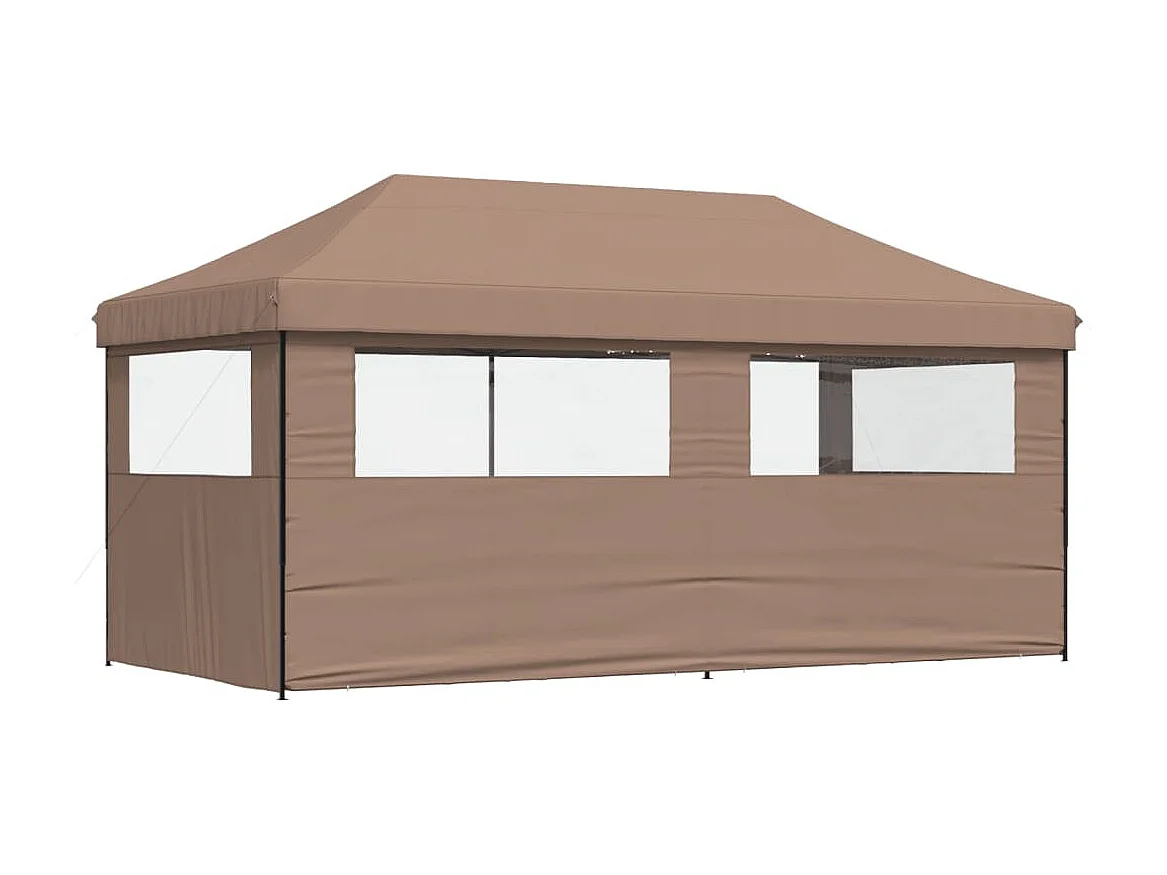 Carpa plegable para fiestas con 3 paredes laterales