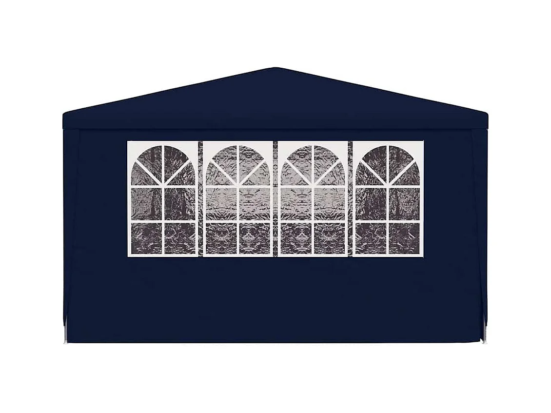 Carpa de recepción con paredes laterales 4x9 m Azul 90 g/m²