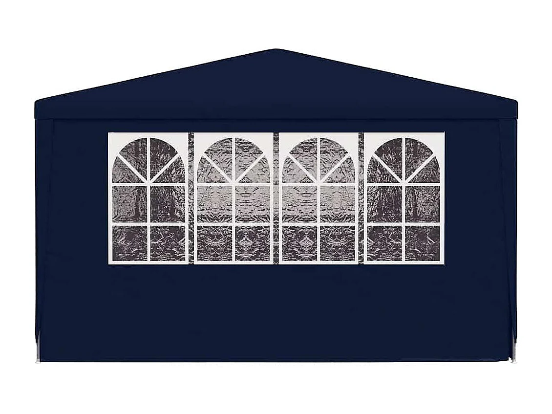 Carpa de recepción con paredes laterales 4x9 m Azul 90 g/m²