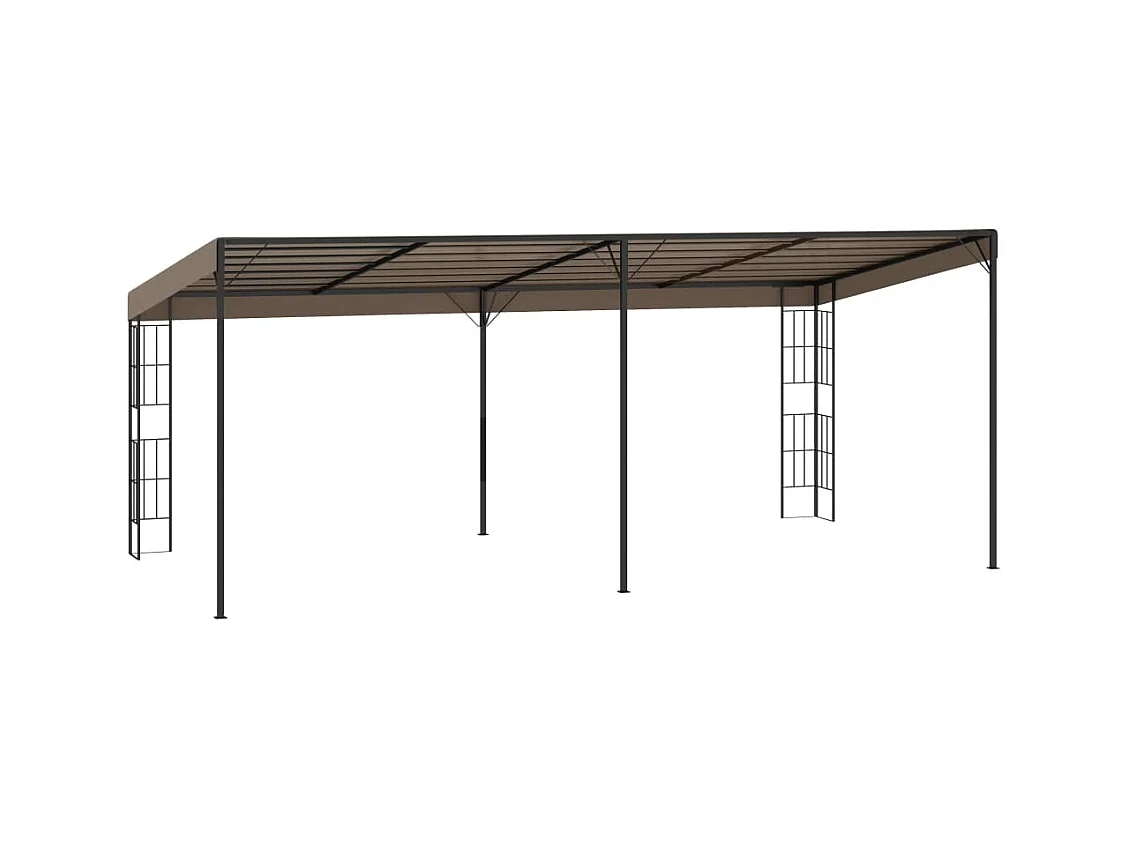 Belvédère mural 6x3 m Taupe Tissu