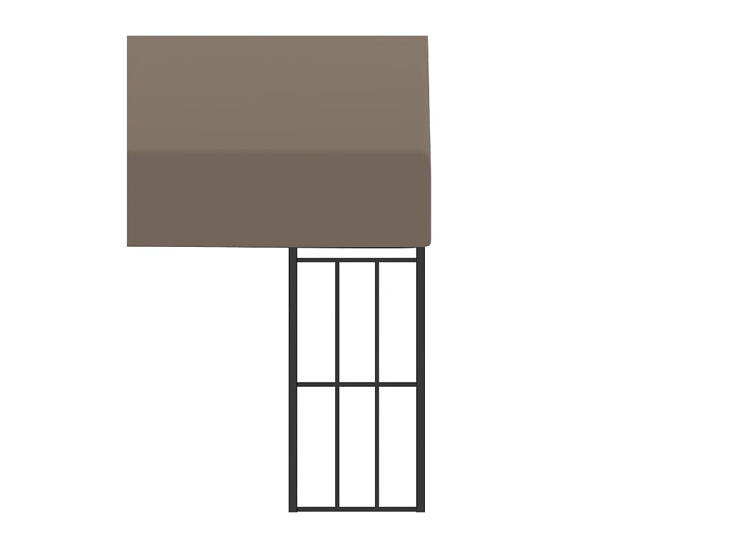 Belvédère mural 6x3 m Taupe Tissu
