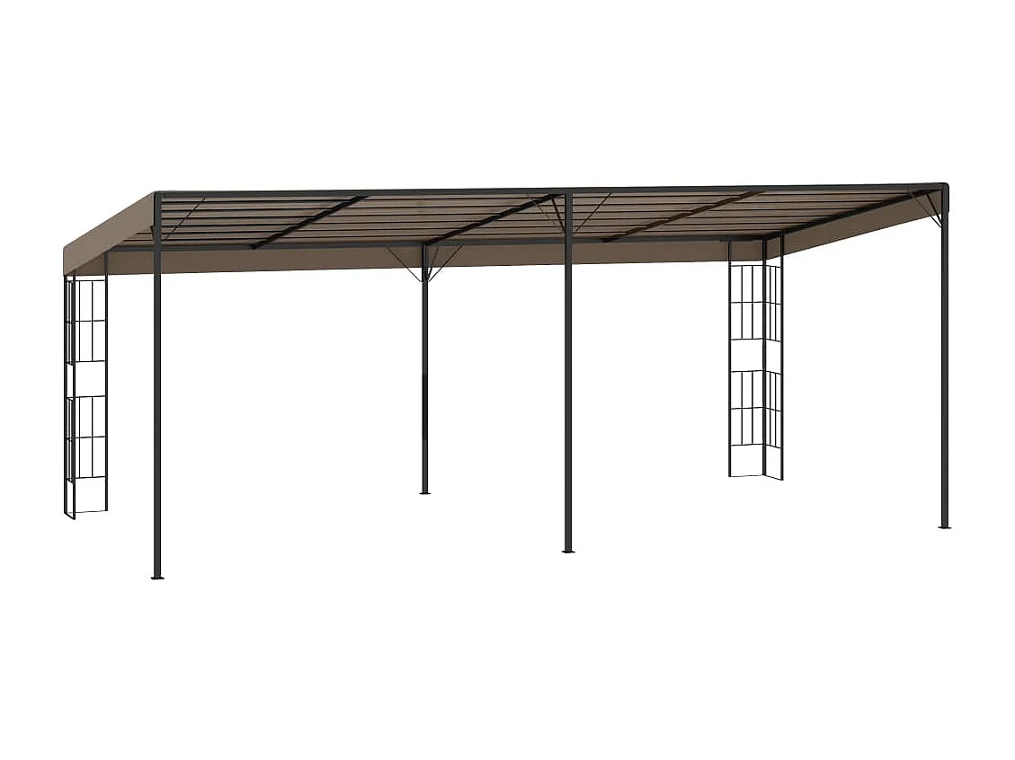 Belvédère mural 6x3 m Taupe Tissu