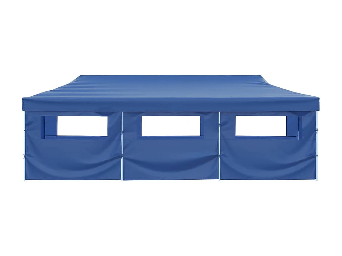 Carpa de recepción plegable con 8 paredes 870x291x315 cm Azul
