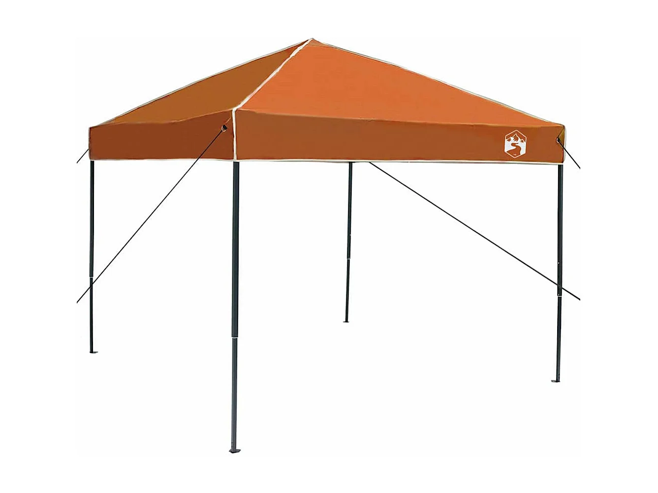 Tente à auvent pop-up Orange 250 x 250 cm tissu