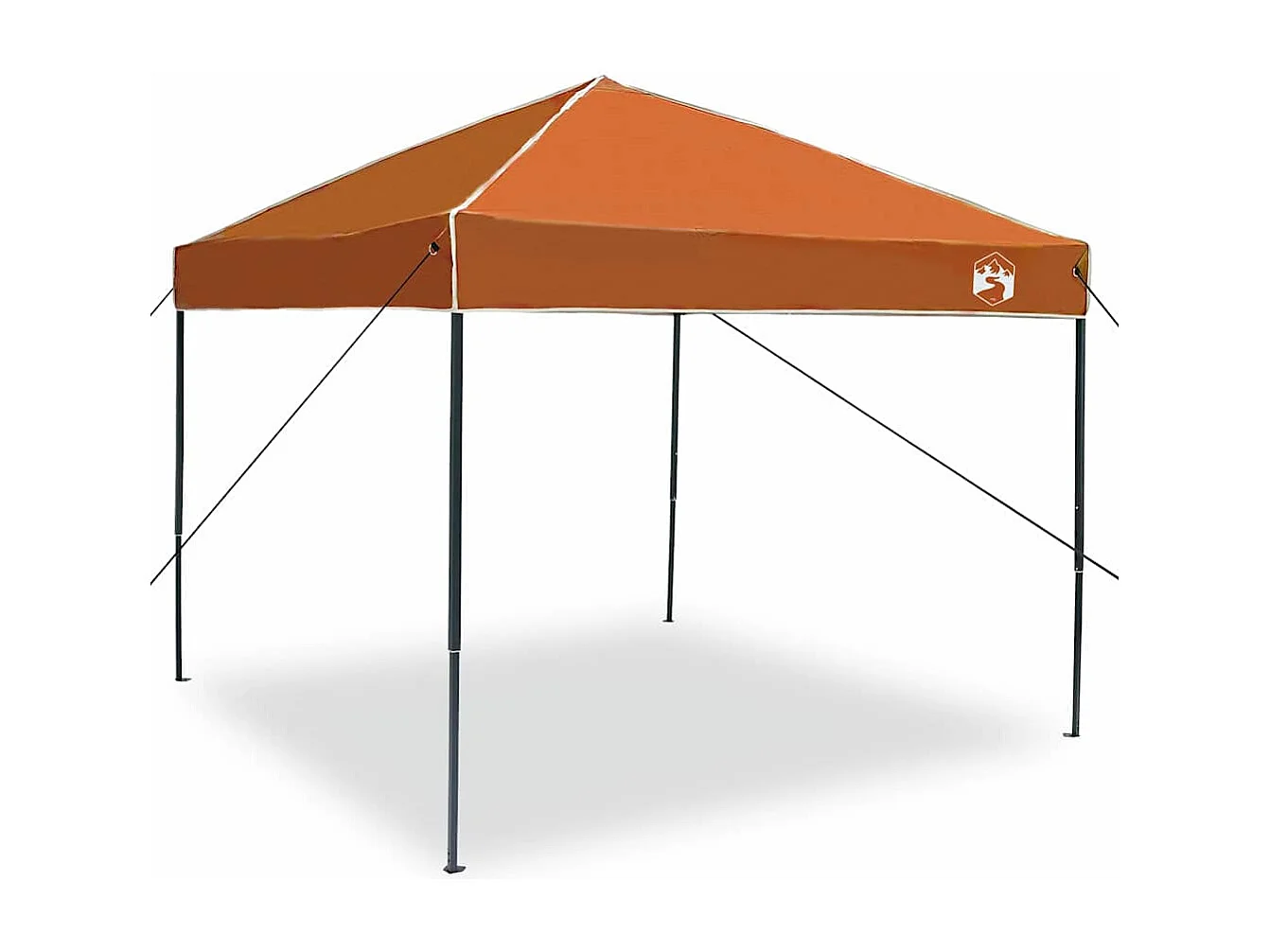 Tente à auvent pop-up Orange 250 x 250 cm tissu