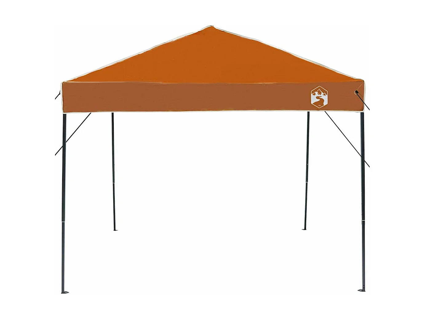 Tente à auvent pop-up Orange 250 x 250 cm tissu