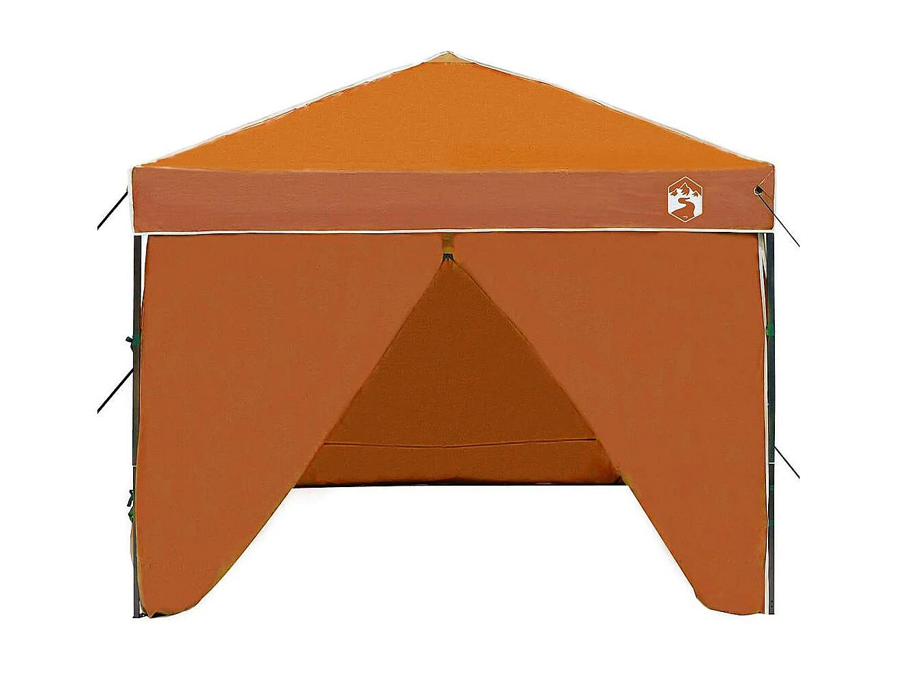 Carpa plegable de tela naranja 250 x 250 cm