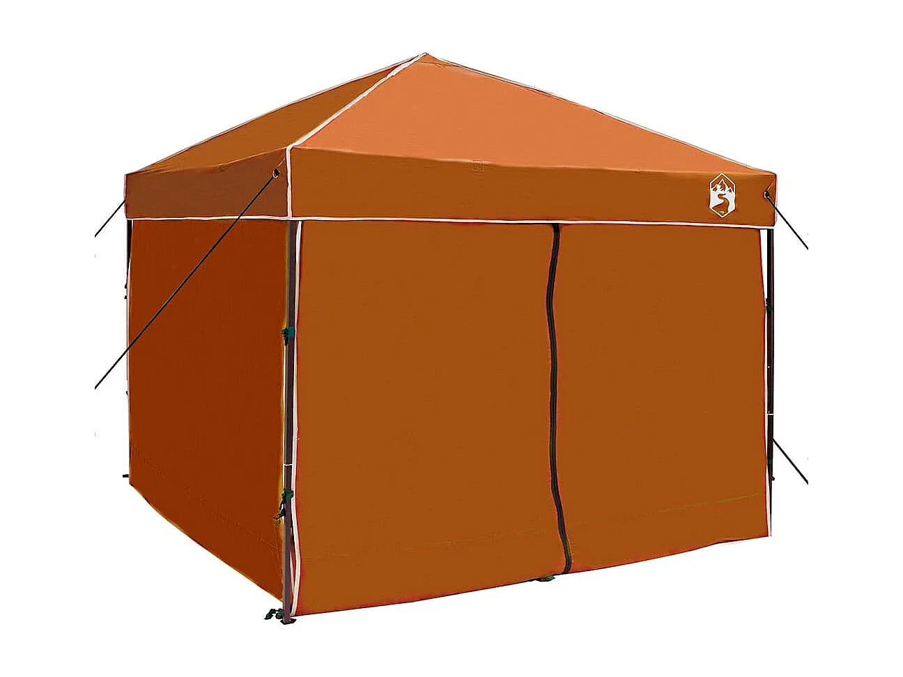 Carpa plegable de tela naranja 250 x 250 cm