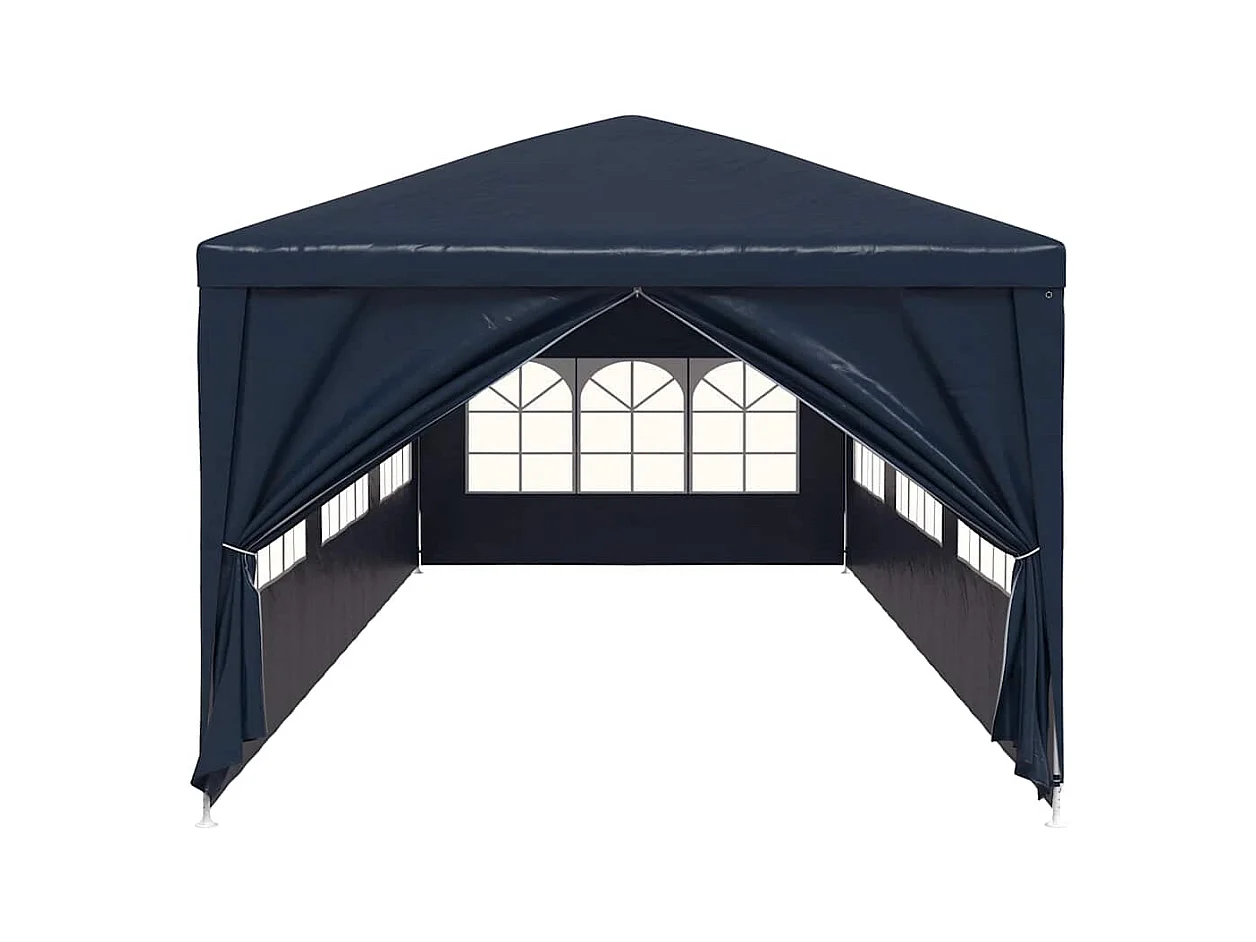 Carpa de recepción azul de 3 x 9 m