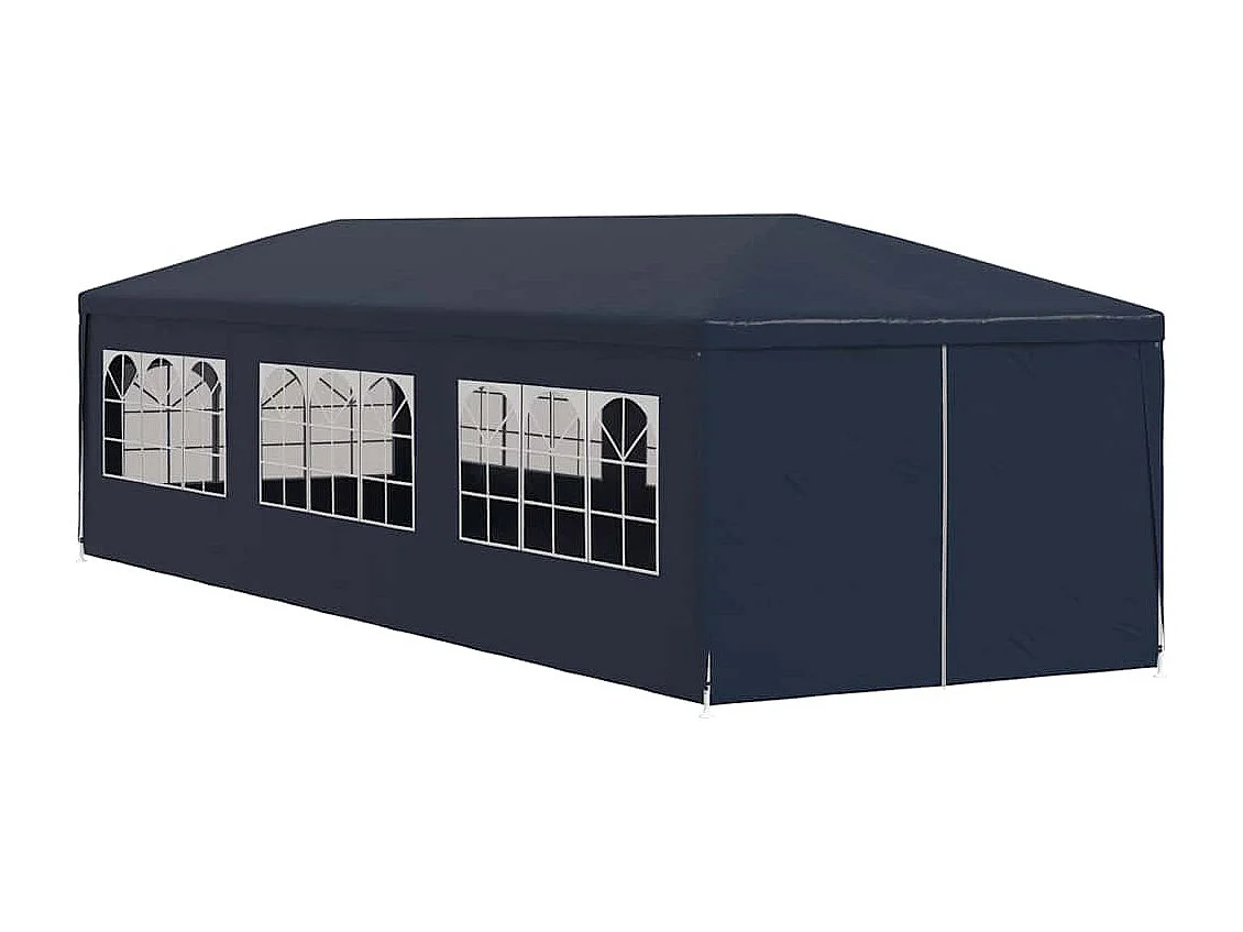 Carpa de recepción azul de 3 x 9 m