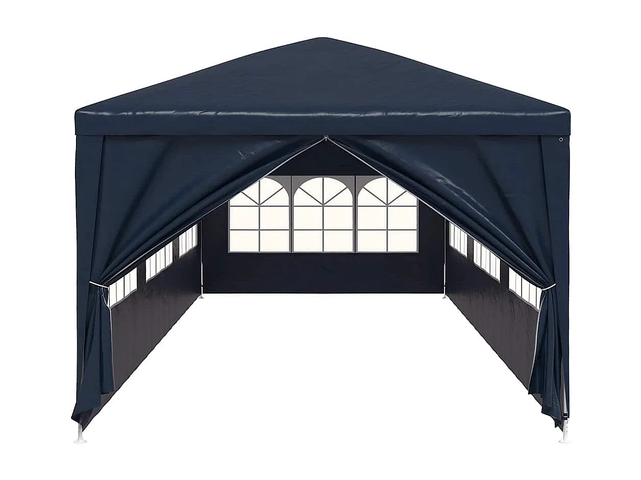 Carpa de recepción azul de 3 x 9 m