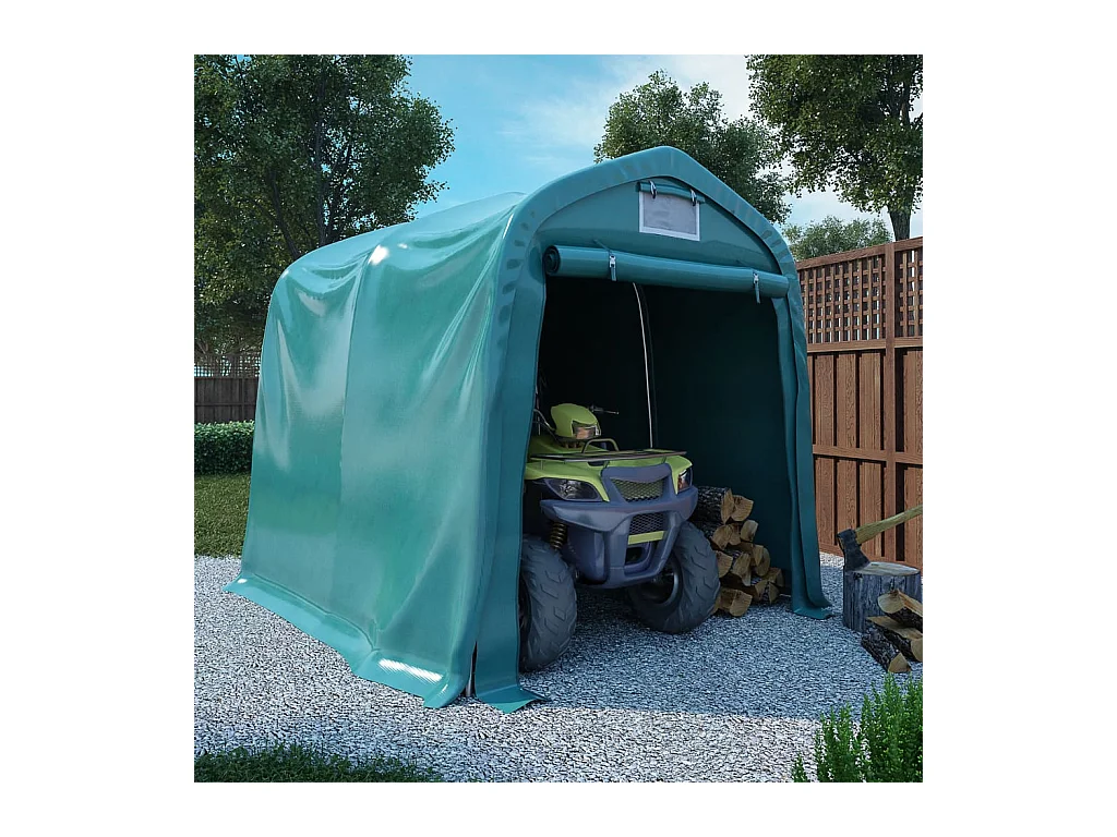 Carpa garaje PVC 1,6x2,4 m Verde