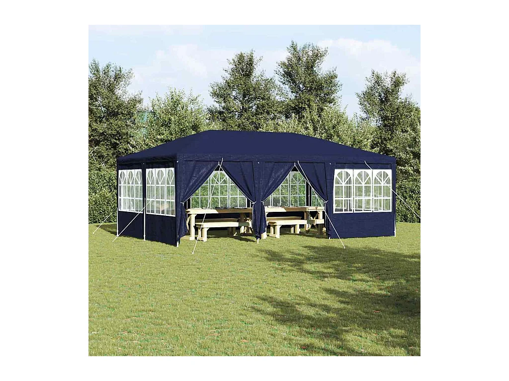 Tente de fête Bleu et Blanc 600 x 400 x 266 cm