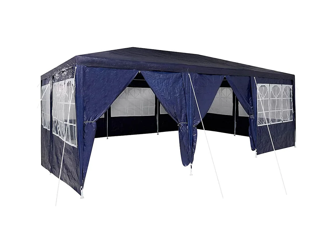 Tente de fête Bleu et Blanc 600 x 400 x 266 cm