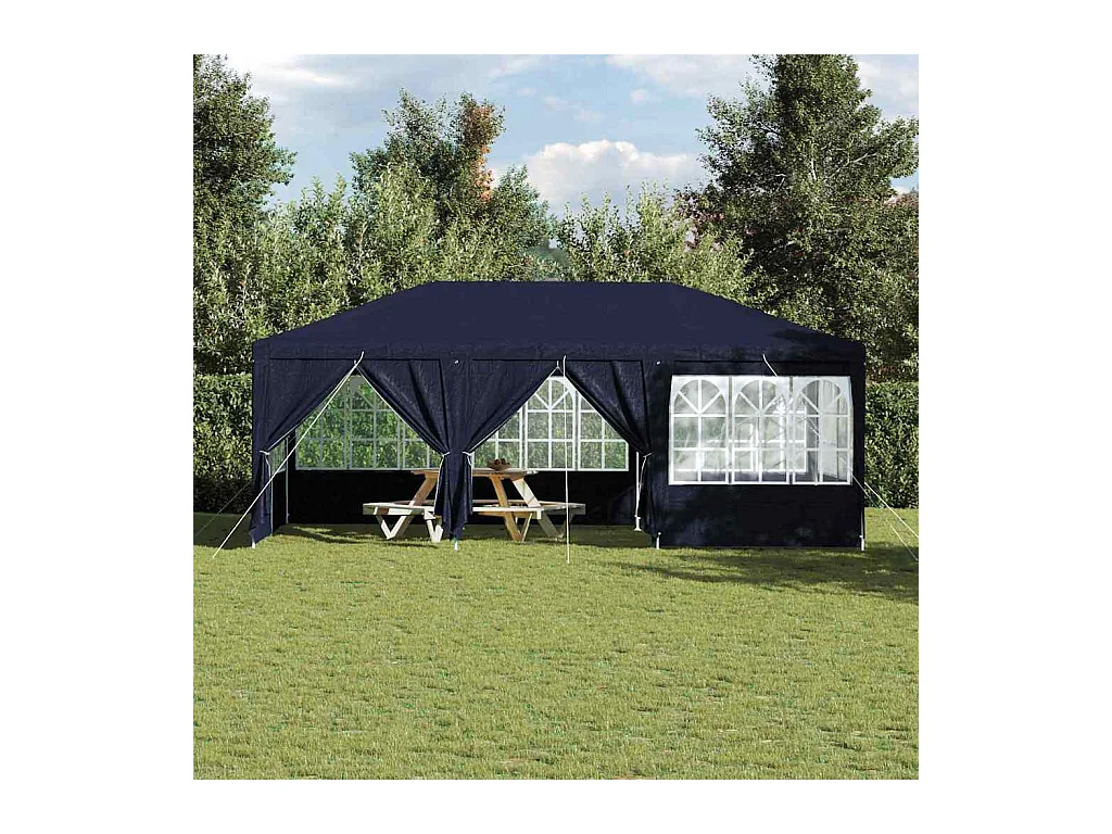 Tente de fête Bleu et Blanc 600 x 400 x 266 cm