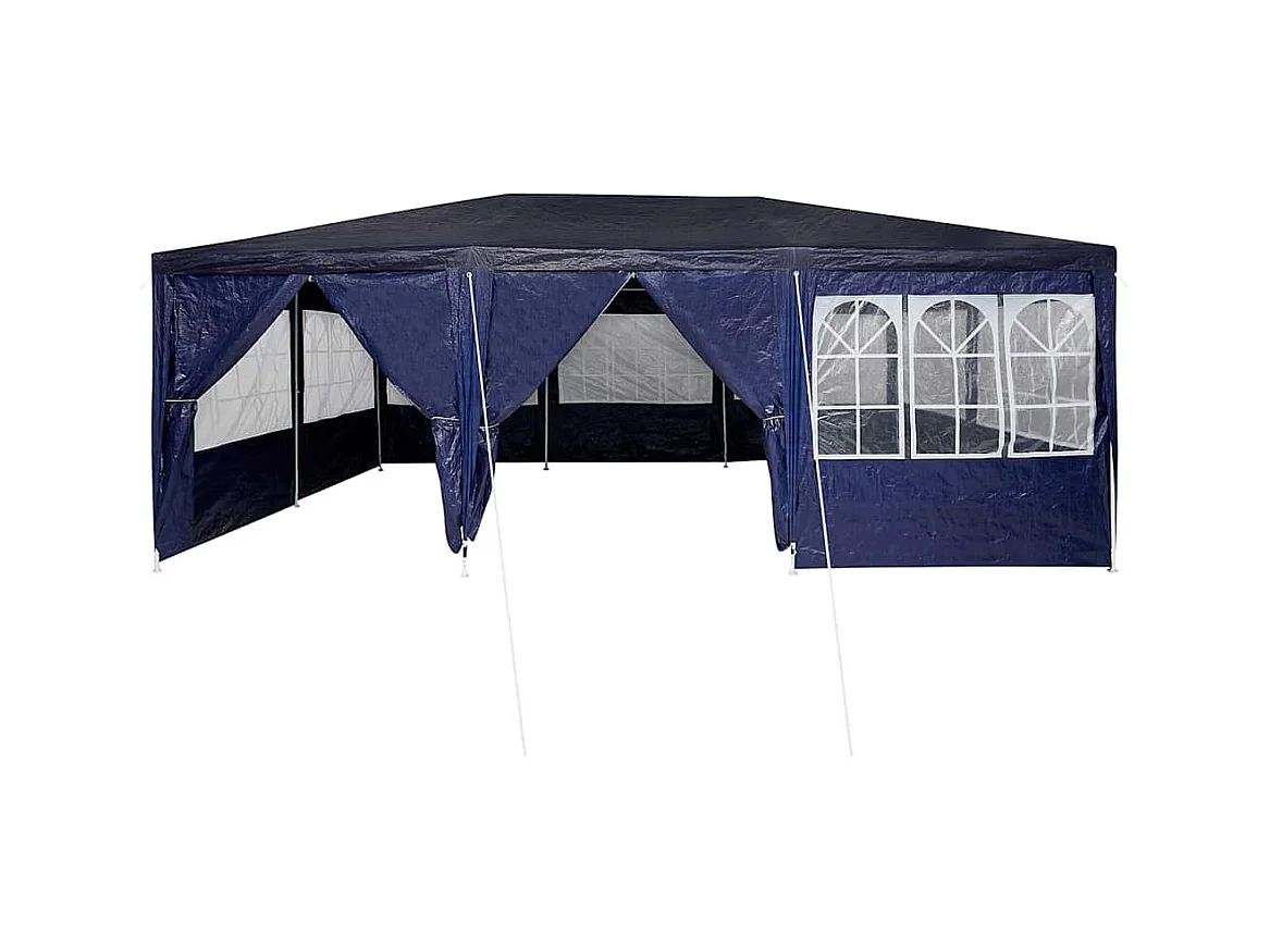 Tente de fête Bleu et Blanc 600 x 400 x 266 cm