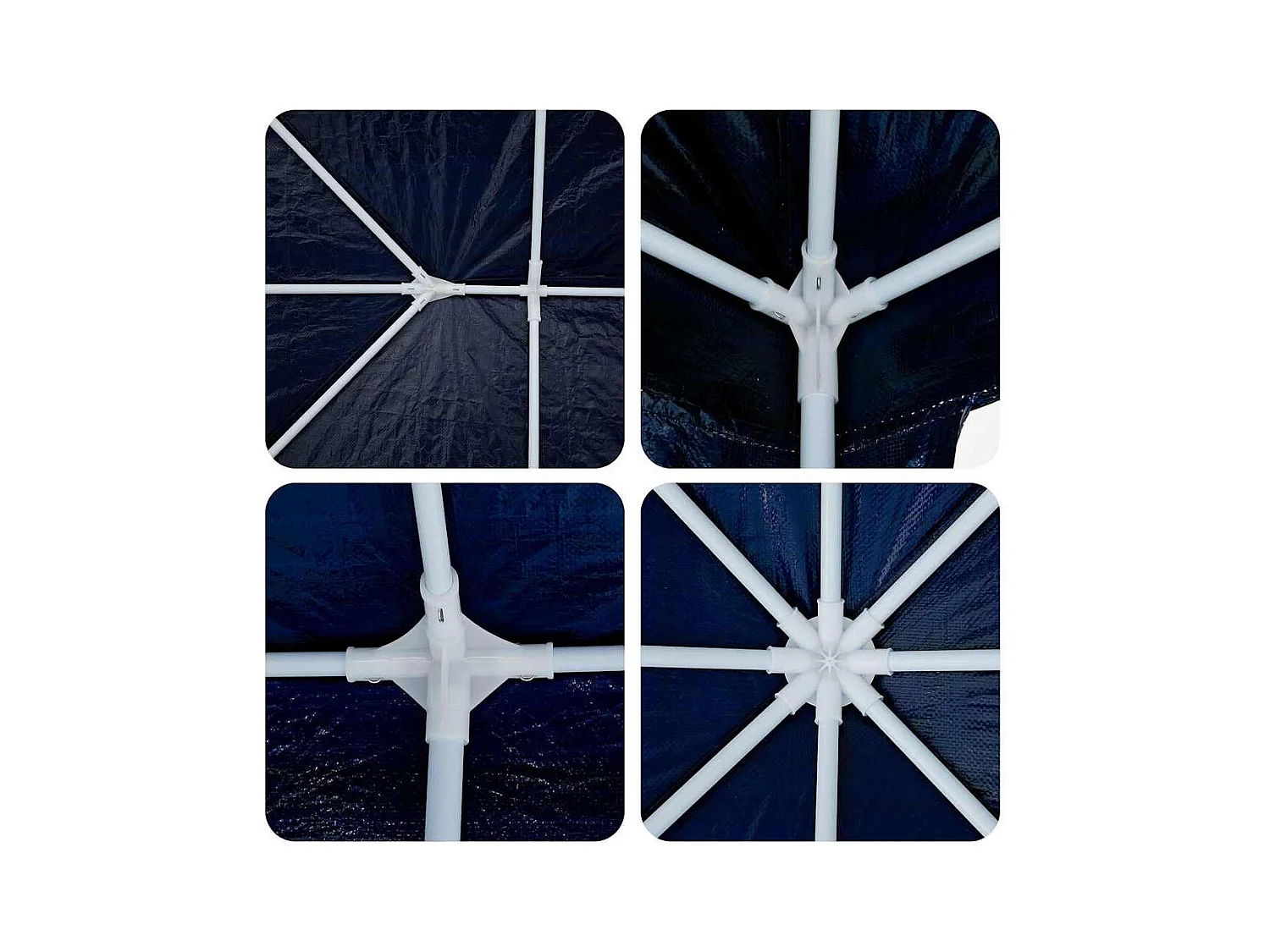 Tente de fête Bleu et Blanc 600 x 400 x 266 cm