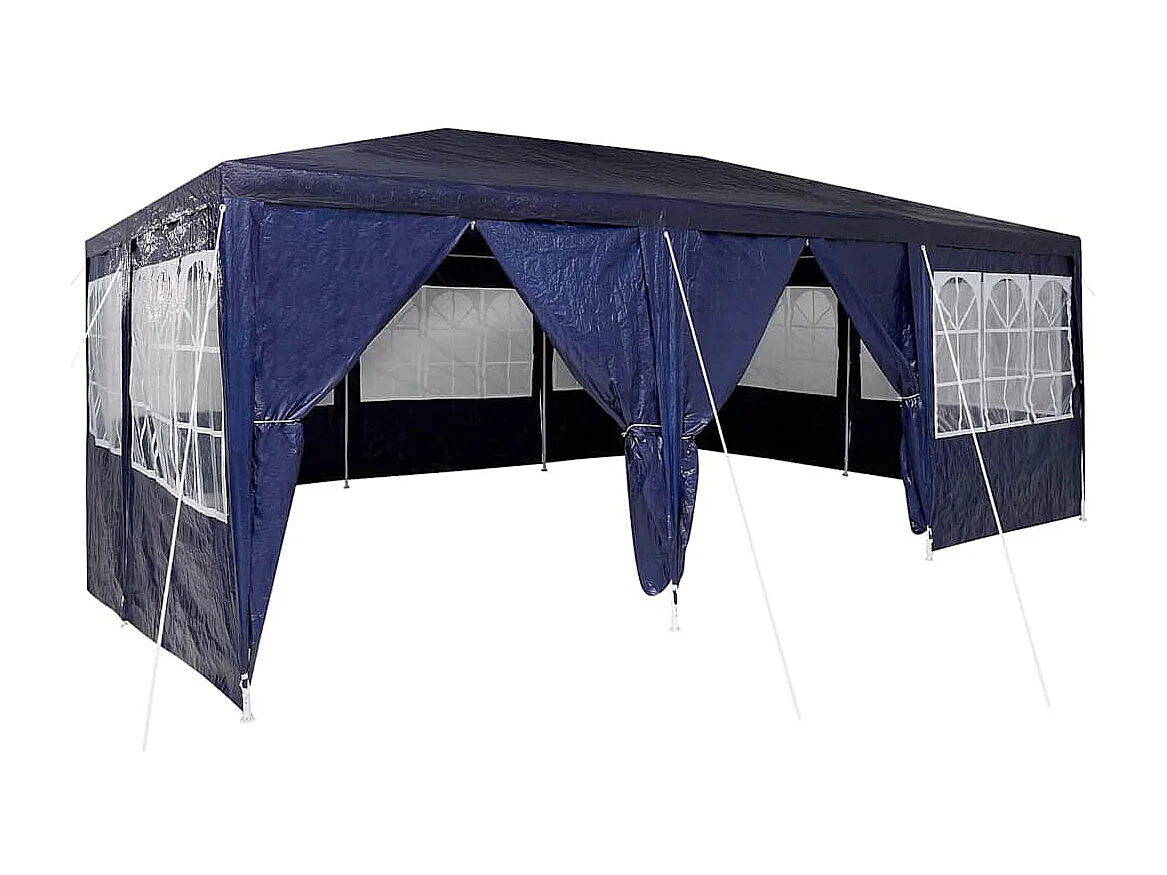 Tente de fête Bleu et Blanc 600 x 400 x 266 cm