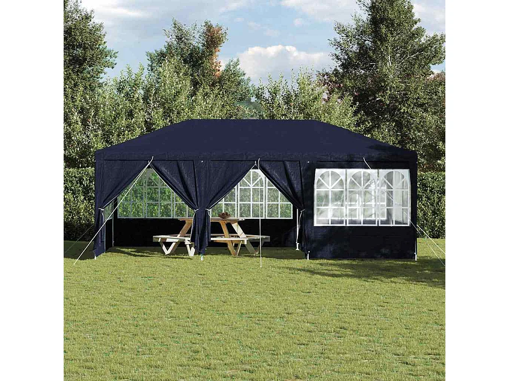 Tente de fête Bleu et Blanc 600 x 400 x 266 cm