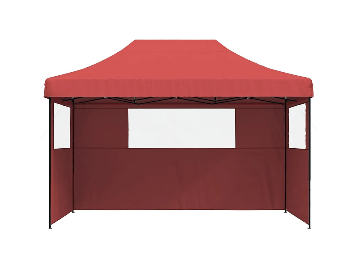 Carpa plegable para fiestas con 3 paredes laterales