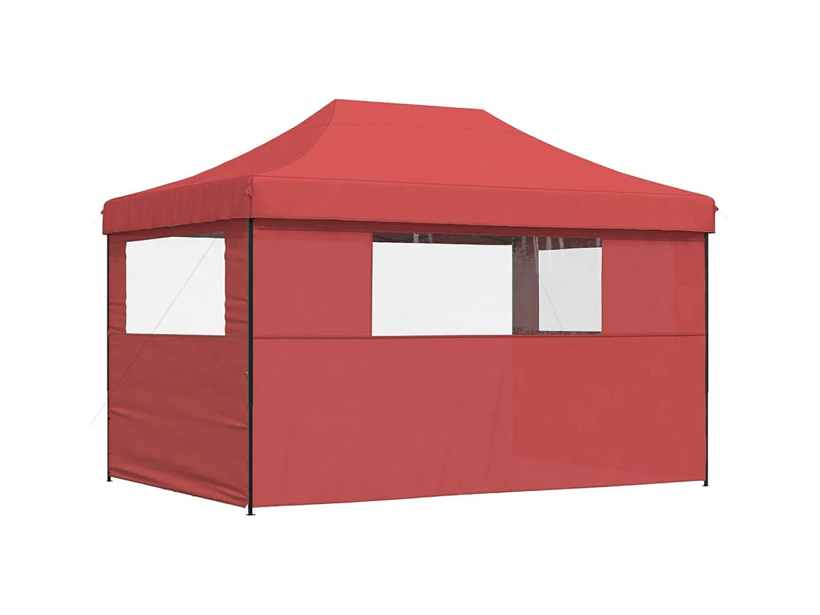 Carpa plegable para fiestas con 3 paredes laterales