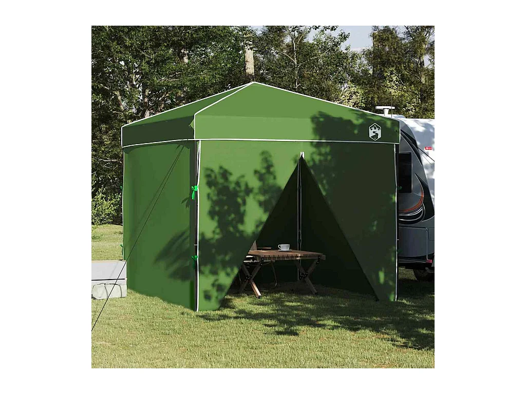 Tente à auvent pop-up Vert 250 x 250 cm tissu