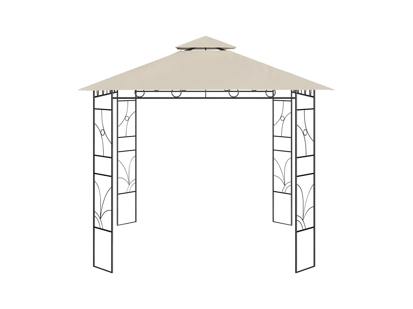 Belvedere 3x3x2,7 m Crema 160 g/m²