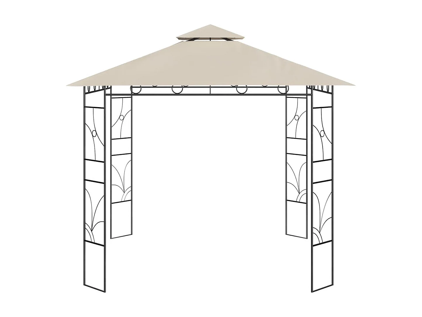 Belvedere 3x3x2,7 m Crema 160 g/m²