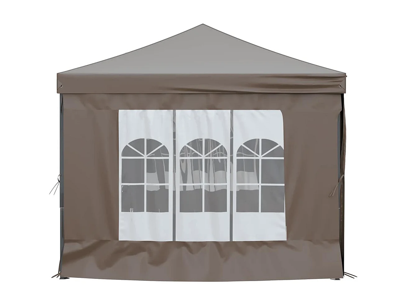 Carpa de recepción plegable con paredes Taupe 3x6 m