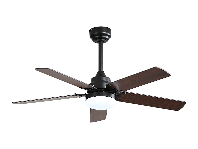 Plafondventilator van 42 inch met 18W LED-verlichting, afstandsbediening, stille DC-motor (106,68 x 106,68 x 24,38 cm)