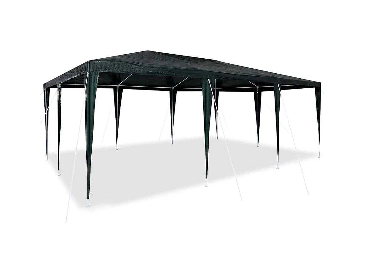 Tente de fête Vert et blanc 600 x 400 x 266 cm