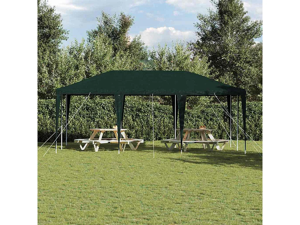 Tente de fête Vert et blanc 600 x 400 x 266 cm